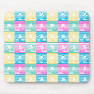 Sailing ships pattern mouse mat