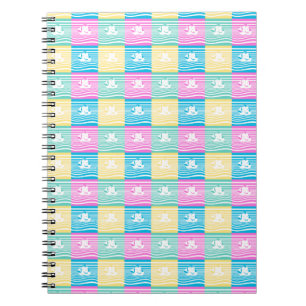 Sailing ships pattern notebook