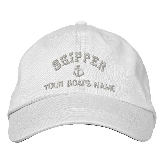 Sailing Skipper Embroidered Hat (Front)