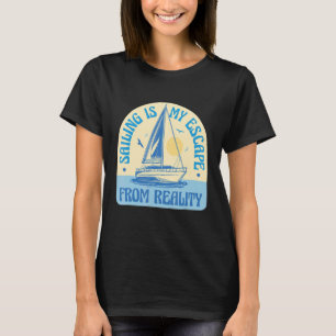 Sailing skippers captains crew in boat beach lake T-Shirt