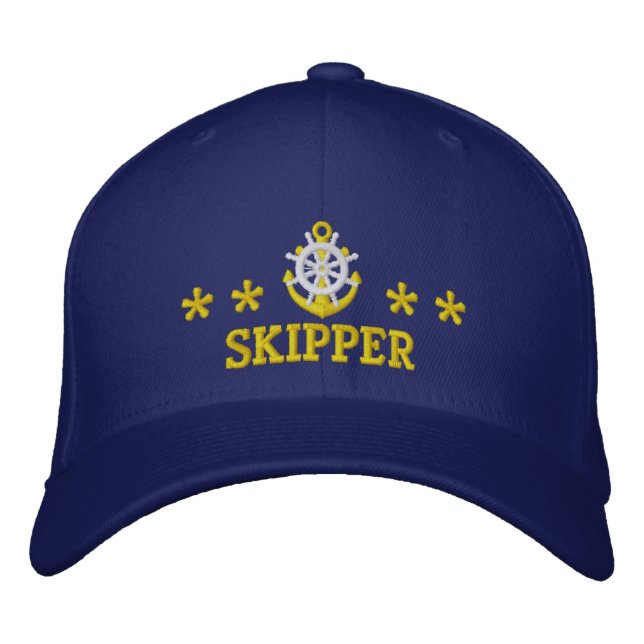 Sailing Skippers sailors boat Embroidered Hat (Front)