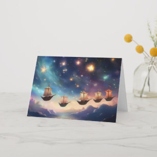 Sailing Sky Ships Thank You Card