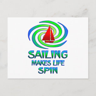 Sailing Spins Postcard