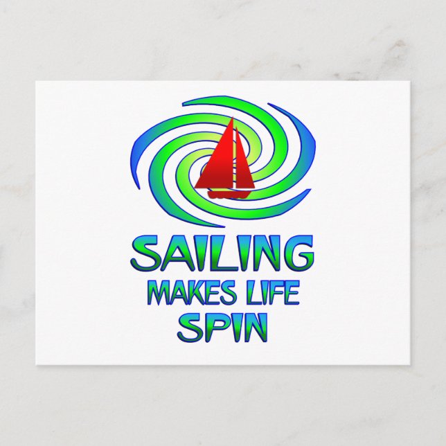 Sailing Spins Postcard (Front)