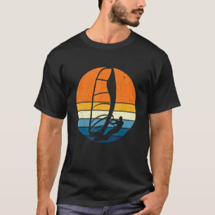 Sailing Sports Retro Vintage Sunset Sailboat T-Shirt