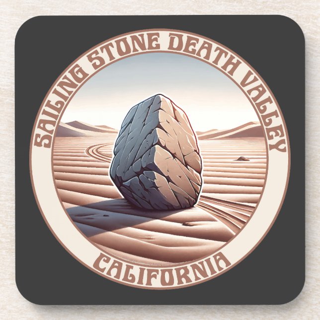 Sailing Stone Death Valley California Coaster (Front)