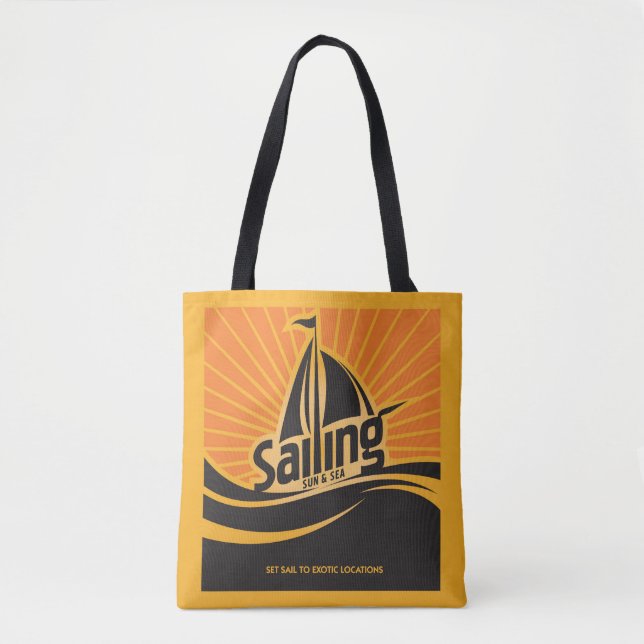 Sailing Sun And Sea Tote Bag (Front)