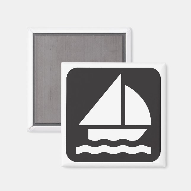 Sailing Symbol Magnet (Front/Back)