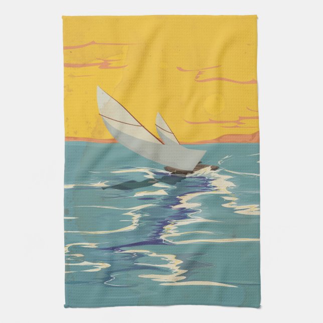 Sailing Tea Towel (Vertical)