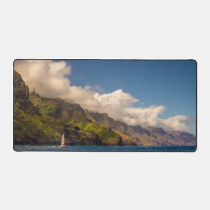 Sailing The Coastline Desk Mat