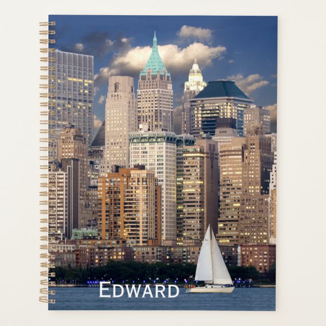 Sailing the Hudson River in New York Planner (Front)