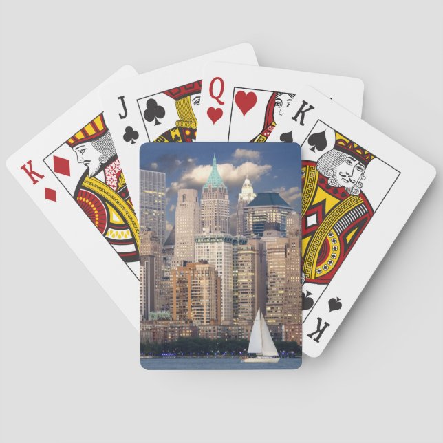 Sailing the Hudson River in New York Playing Cards (Back)