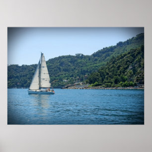 Sailing the Italian Riviera - Portofino Poster