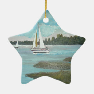 Sailing the Matanzas Ceramic Tree Decoration
