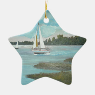 Sailing the Matanzas Ceramic Tree Decoration
