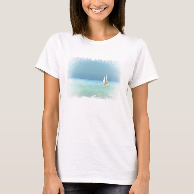 Sailing the Ocean Blue T-Shirt (Front)