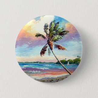 Sailing the Tropics 6 Cm Round Badge
