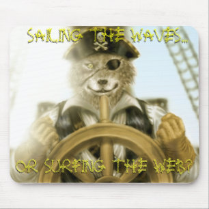 SAILING THE WAVES..., OR SURFING THE WEB?,... MOUSE MAT