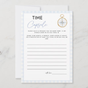 Sailing Themed Baby Shower Game - Time Capsule 