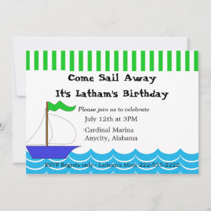 Sailing Themed Invitation