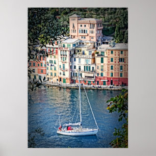 Sailing to Portofino, Italia Poster