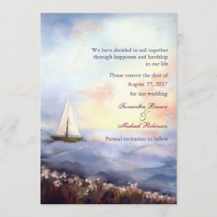 Sailing Together Wedding Save the Date