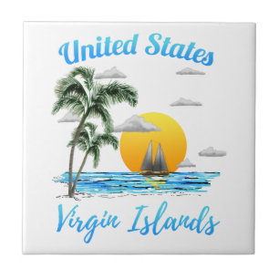 Sailing U.S. Virgin Islands Tile