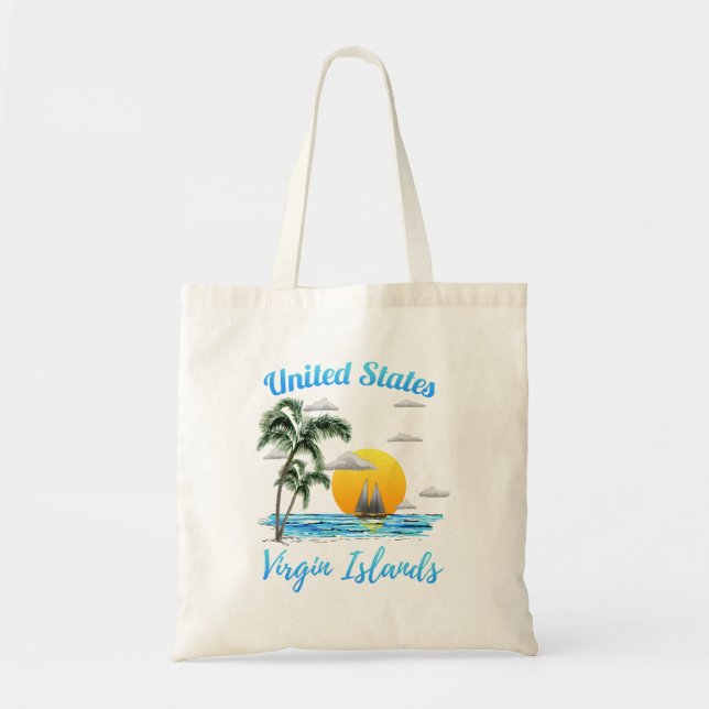 Sailing U.S. Virgin Islands Tote Bag (Front)