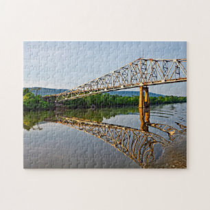 Sailing Under A Bridge Over The Tennessee River Jigsaw Puzzle