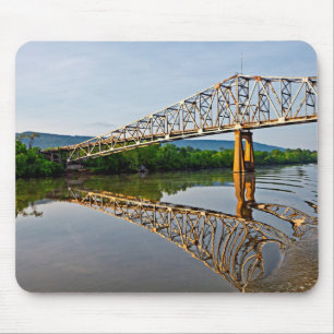 Sailing Under A Bridge Over The Tennessee River Mouse Mat
