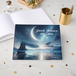Sailing Under a Crescent Moon Guest Book