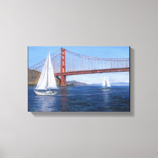 "Sailing Under the Golden Gate" Canvas Print