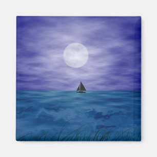 Sailing Under The Moon Magnet