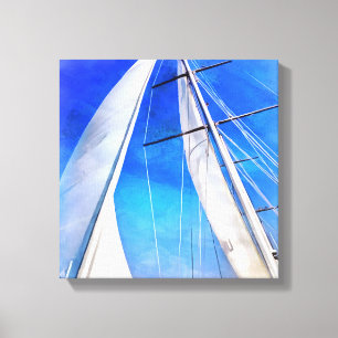 Sailing Unties The Knots Of My Mind Artistic Riggi Canvas Print