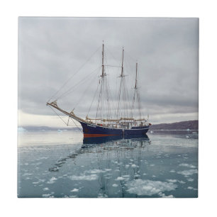 Sailing vessel Rembrandt van Rijn 1947 Tile