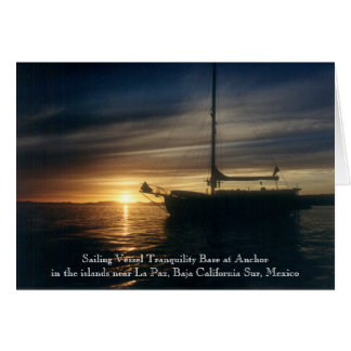 Sailing Vessel Tranquillity Base at anchor