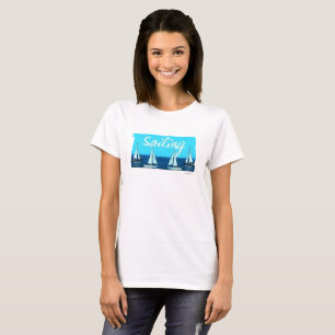 Sailing Vintage Style Cartoon T-Shirt