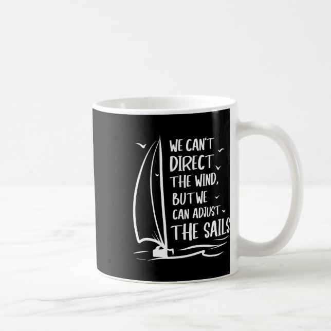 Sailing Wind Adjust The Sail's Boating - Sailboat  Coffee Mug (Right)