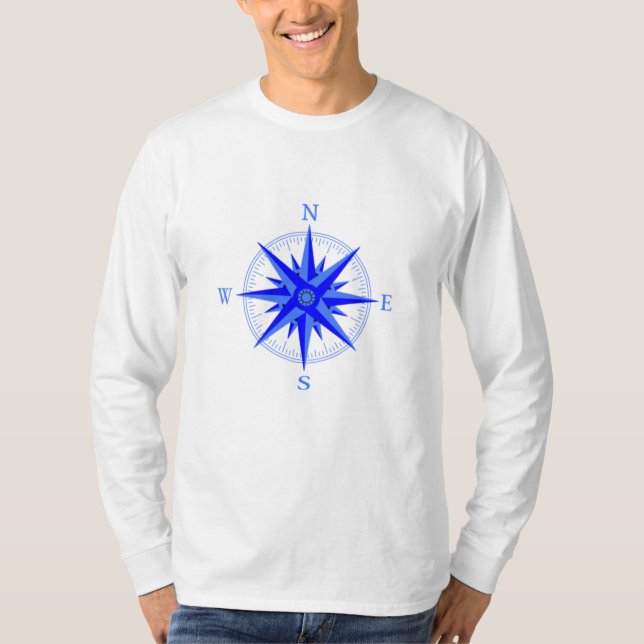 Sailing - Wind Rose Compass Nautical Shirt (Front)