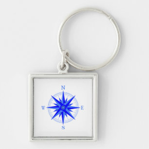 Sailing - Wind Rose Compass Nautical Shirt Key Ring