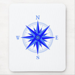 Sailing - Wind Rose Compass Nautical Shirt Mouse Mat