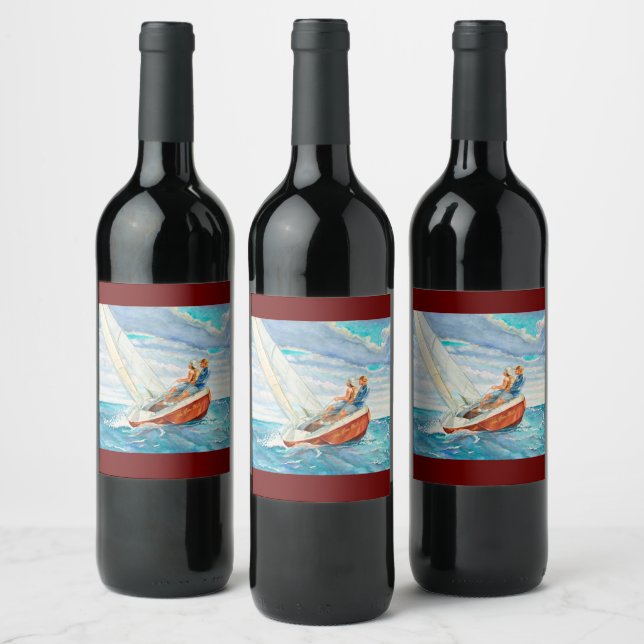 Sailing Wine Label (Bottles)