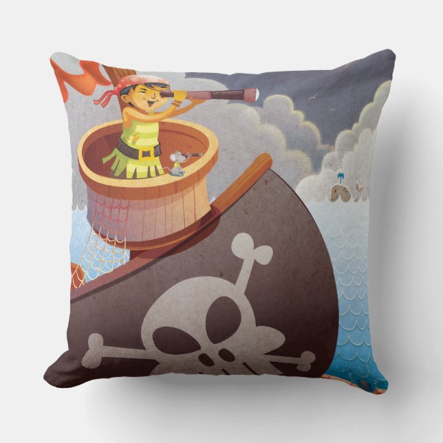 Sailing with Pirates Cushion (Front)