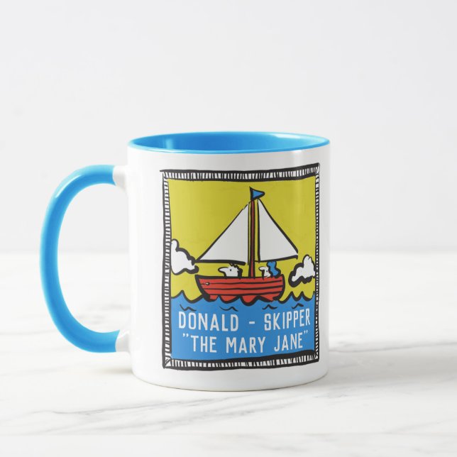 Sailing Yacht Crew Member Mug (Left)