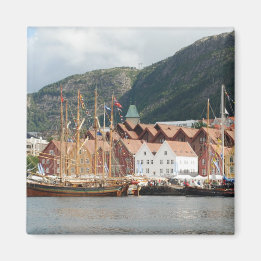 Sailingships at Bryggen Magnet