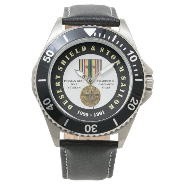 SAILOR 2 CAMPAIGN STARS Desert Storm Watch (Front)