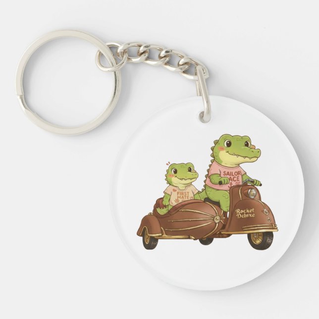 Sailor Ace and First Mate Gator Duo - Retro Advent Key Ring (Front)