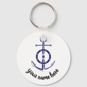 sailor anchor key ring