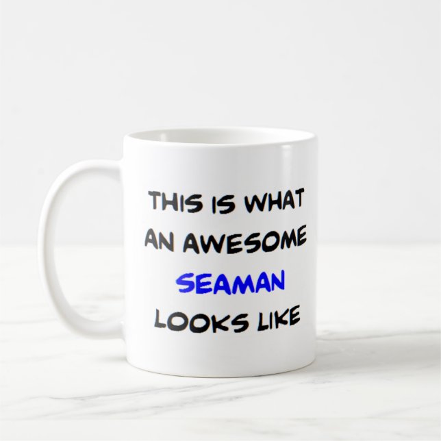 Sailor, awesome coffee mug (Left)