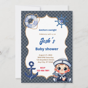 Sailor Baby Shower Invitation